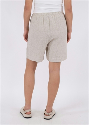 Santo soft linen shorts Natural Neo Noir 